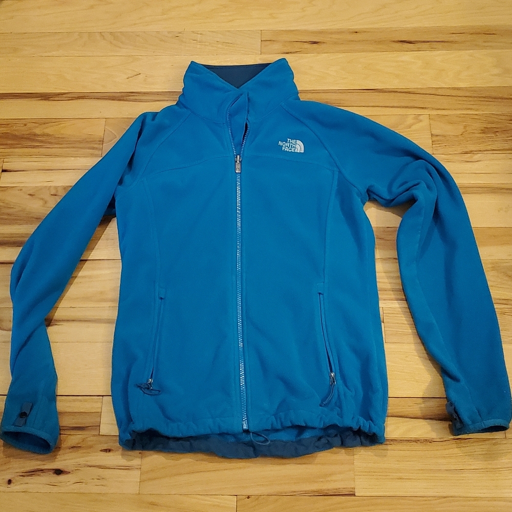 Blue North Face zip up